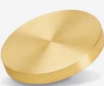 Мишень золотая круглая ДРАГОЦЕННЫЕ МЕТАЛЛЫ Зл 99,9 100мм Светодиоды круглые